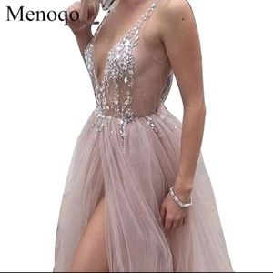 Sexy Tulle Long Prom Dresses 2019